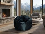 Pouf moderno nero 65x65x50h cm - Ascia