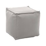 Pouf quadrato bianco 45x45x45h cm - Aron