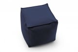Pouf quadrato blu 45x45x45h cm - Aron