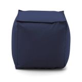 Pouf quadrato blu 45x45x45h cm - Aron