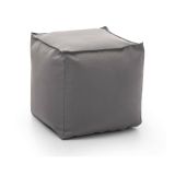 Pouf quadrato grigio 45x45x45h cm - Aron