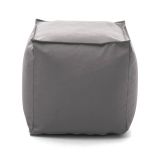 Pouf quadrato grigio 45x45x45h cm - Aron