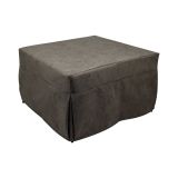Pouf quadrato marrone 78x78x45h cm - letto Arno