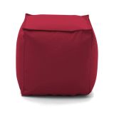 Pouf quadrato rosso 45x45x45h cm - Aron