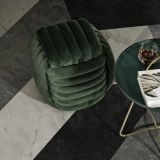 Pouf quadrato verde 45x45x45h cm - Bozzente