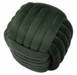 Pouf quadrato verde 45x45x45h cm - Bozzente