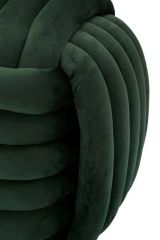 Pouf quadrato verde 45x45x45h cm - Bozzente
