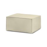 Pouf rettangolare beige 80x70x43h cm - Avolasca