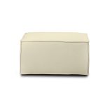 Pouf rettangolare beige 80x70x43h cm - Avolasca