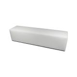 Pouf rettangolare bianco 180x40x42h cm - Apecchio
