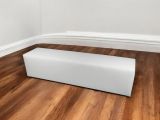 Pouf rettangolare bianco 180x40x42h cm - Apecchio