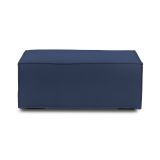 Pouf rettangolare blu 100x70x43h cm - Assisi
