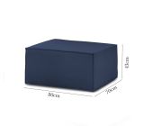Pouf rettangolare blu 80x70x43h cm - Avolasca