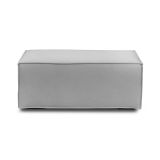 Pouf rettangolare grigio 100x70x43h cm - Assisi