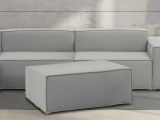 Pouf rettangolare grigio 100x70x43h cm - Assisi