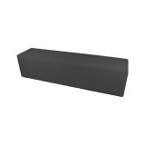 Pouf rettangolare grigio 180x40x42h cm - Apecchio