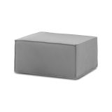 Pouf rettangolare grigio 80x70x43h cm - Avolasca