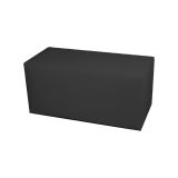 Pouf rettangolare grigio scuro 90x40x42h cm - Bucuresti