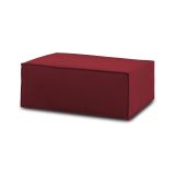 Pouf rettangolare rosso 100x70x43h cm - Assisi