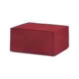 Pouf rettangolare rosso 80x70x43h cm - Avolasca