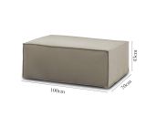 Pouf rettangolare tortora 100x70x43h cm - Assisi