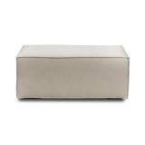 Pouf rettangolare tortora 100x70x43h cm - Assisi