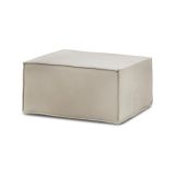 Pouf rettangolare tortora 80x70x43h cm - Avolasca