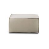 Pouf rettangolare tortora 80x70x43h cm - Avolasca