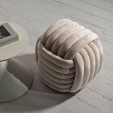 Pouf rotondo rosa 45x45x45h cm - Bozzente