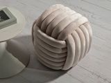Pouf rotondo rosa 45x45x45h cm - Bozzente