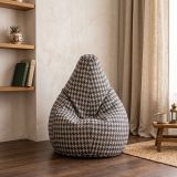 Pouf sacco a scacchi 80x80x120h cm - Maristella