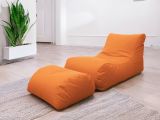 Pouf sacco arancione 120x80x60h cm - Alton