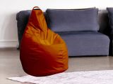Pouf sacco arancione 90x90x120h cm - Aunter