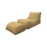 Pouf sacco beige 120x80x60h cm - Alton