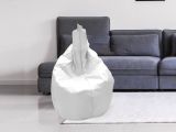 Pouf sacco bianco 80x80x120h cm - Angillina