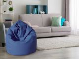 Pouf sacco blu 70x70x110h cm - Azelia
