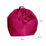 Pouf sacco fucsia 65x65x50h cm - Ascia