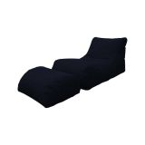 Pouf sacco nero 120x80x60h cm - Alton