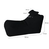 Pouf sacco nero 70x120x65h cm - ??hck