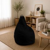 Pouf sacco nero 90x90x120h cm - Agordo