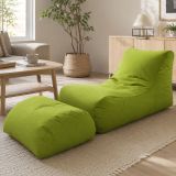 Pouf sacco verde 120x80x60h cm - Alton