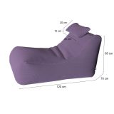 Pouf sacco viola 70x120x65h cm - ??hck
