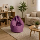 Pouf sacco viola 70x70x110h cm - Azelia