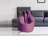 Pouf sacco viola 70x70x110h cm - Azelia