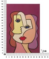 Quadro Andy, 60x3 h90 cm, Multicolore