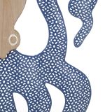 Quadro blu Marrone Rovere Materiale Struttura in Metallo Materiale Struttura in Legno Nobilitato 41x57h cm, Sfumatura Colore Struttura Rovere - Gildo