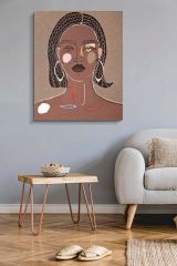 Quadro Eduardo, 80x3 h100 cm, Marrone