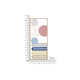 Quadro Multicolore Figure Geometriche Materiale Struttura in Metallo 38x84h cm, - Remio