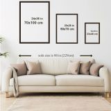 Quadro Multicolore Materiale Struttura in Legno Nobilitato 33x48h cm, - Megarina