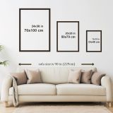 Quadro Multicolore Materiale Struttura in Legno Nobilitato 33x48h cm, - Melegaso